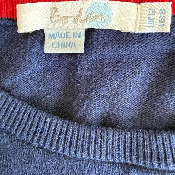 NWOT Boden Navy Sweater with Buckingham Palace guards - Picture 8 of 8